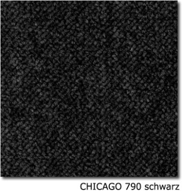 Teppichfliesen - CHICAGO - SL - Teppichfliese - Colour: 790 - schwarz