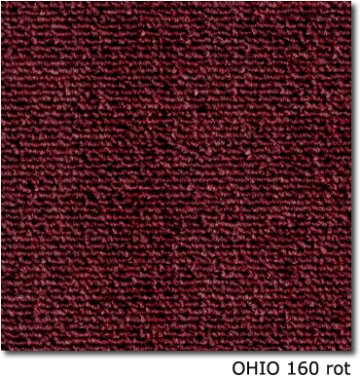 Teppichfliesen - OHIO - SL - Teppichfliese - Colour: 160 - rot