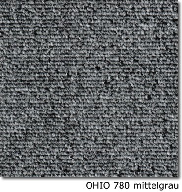 Teppichfliesen - OHIO - SL - Teppichfliese - Colour: 780 - mittelgrau