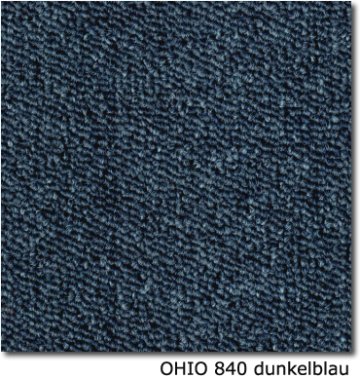 Teppichfliesen - OHIO - SL - Teppichfliese - Colour: 840 - dunkelblau