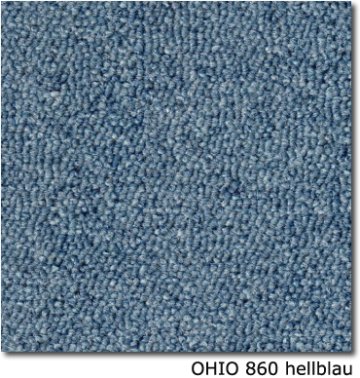 Teppichfliesen - OHIO - SL - Teppichfliese - Colour: 860 - hellblau