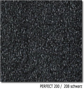 Teppichfliesen - PERFECT 200 - SL - Teppichfliese - Colour: 208 schwarz 