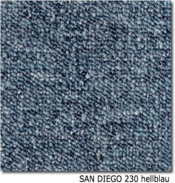 Teppichfliesen - SAN DIEGO - SL - Teppichfliese - Colour: 230 - hellblau