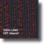Vario Lines - selbstliegende Teppichfliesen, zu verlegen auf glattem, trockenem, sauberem Untergrund. Verlegerichtung beachten.