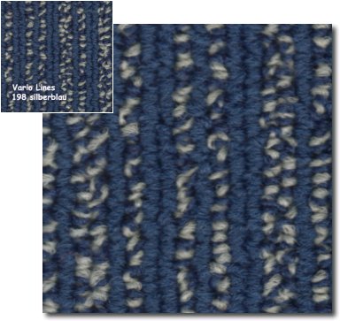 selbstliegende Teppichfliesen - Vario Lines - Fliesenformat 50 x 50 cm - Sondermaße möglich - 